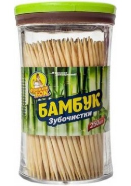 Зубочистки Фрекен БОК бамбуковые, 250 шт